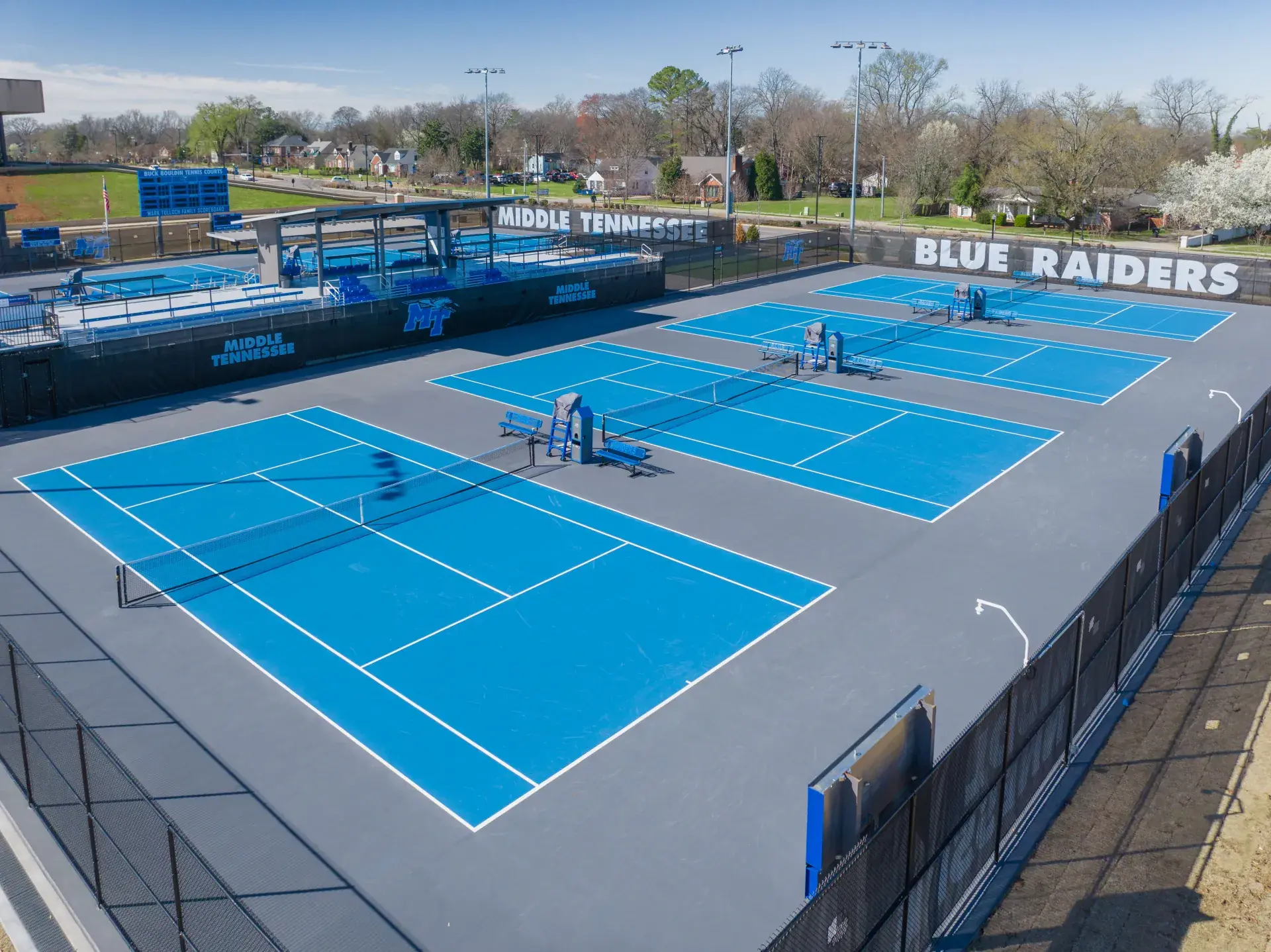 MTSU Tennis Complex aerial