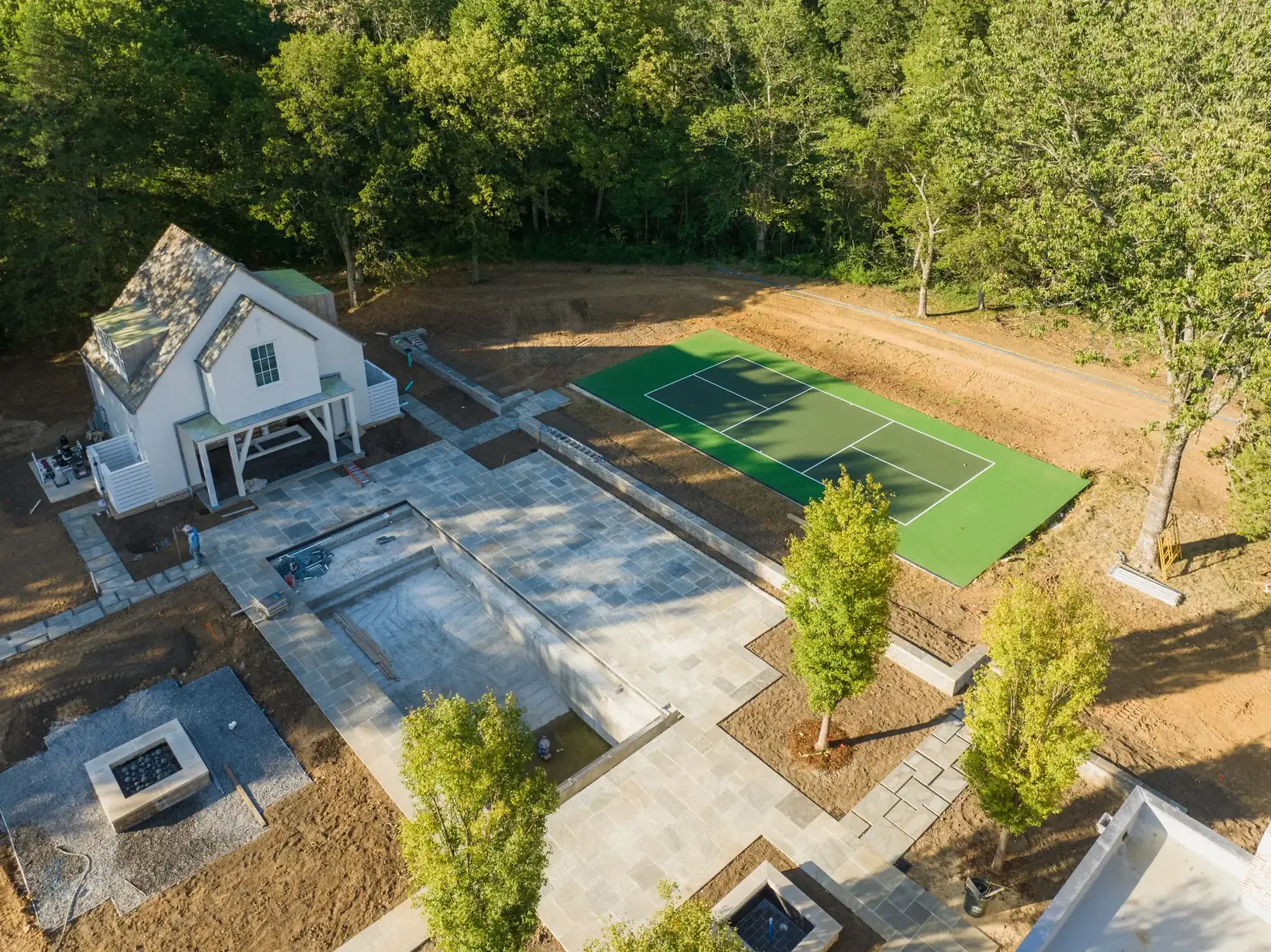 Court construction progress